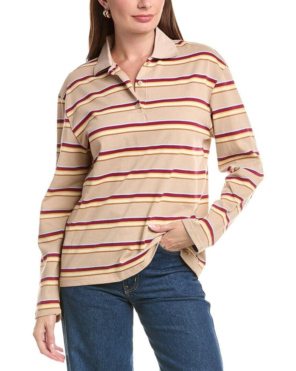HL Affair Blue Stripe Polo Shirt