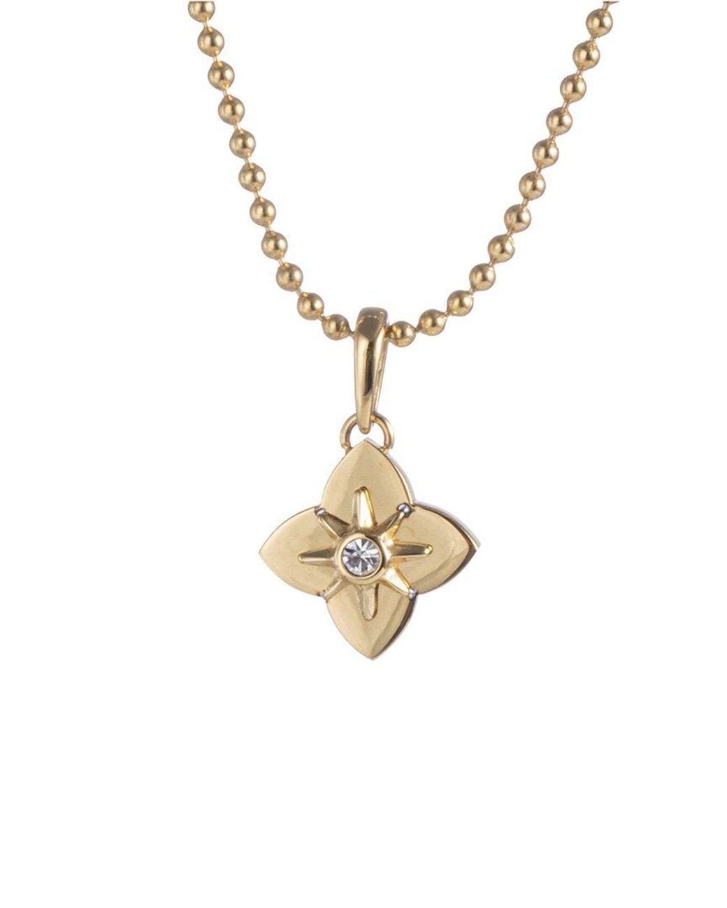jean claude White Cz Pendant Necklace