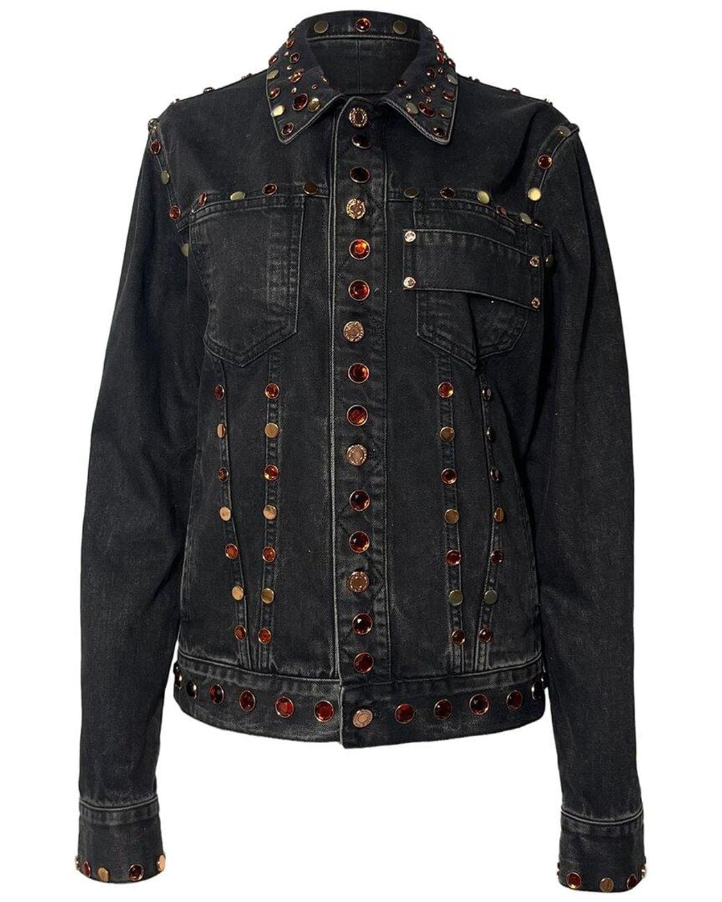 Givenchy Black Jewel-embellished Jacket, Size Us L (authentic Pre-loved)