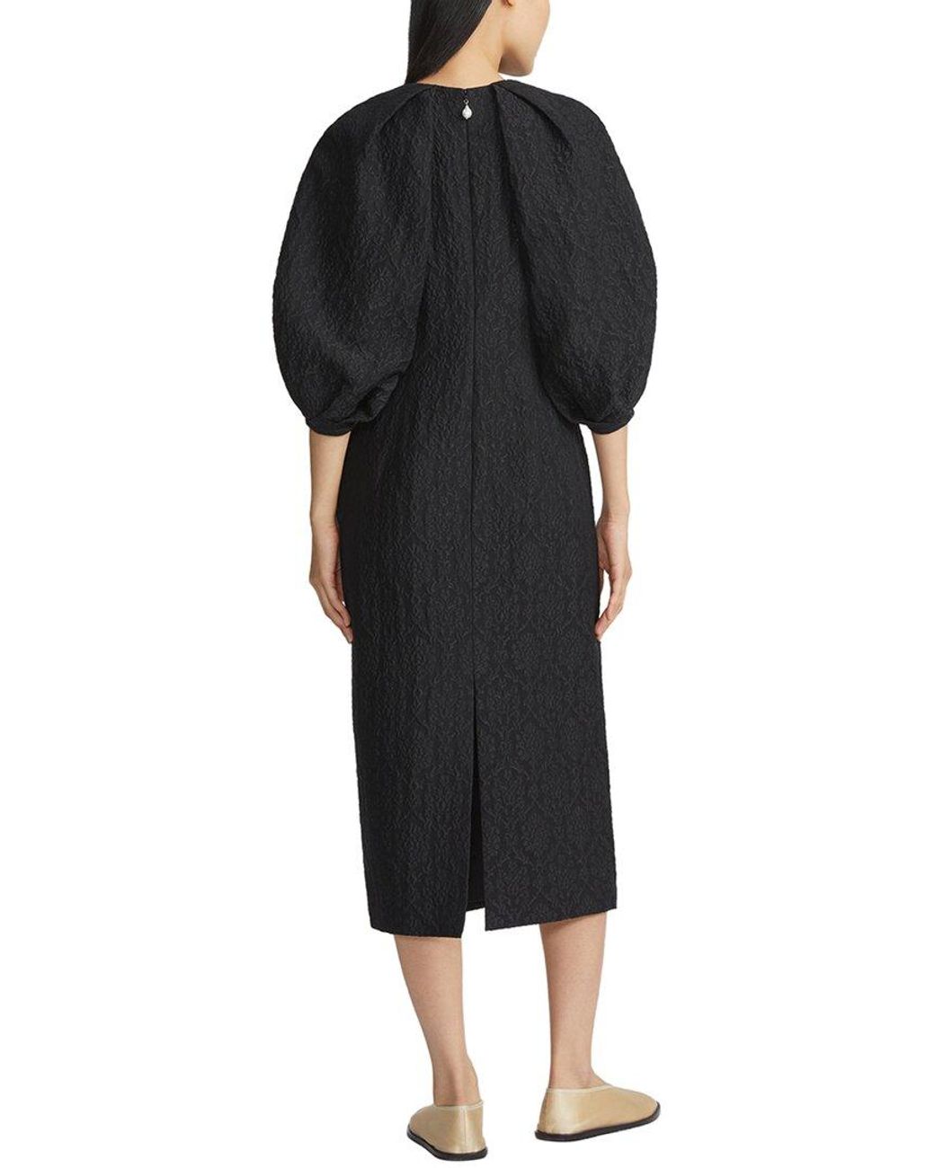 Lafayette 148 New York Black Silk-Blend Dress