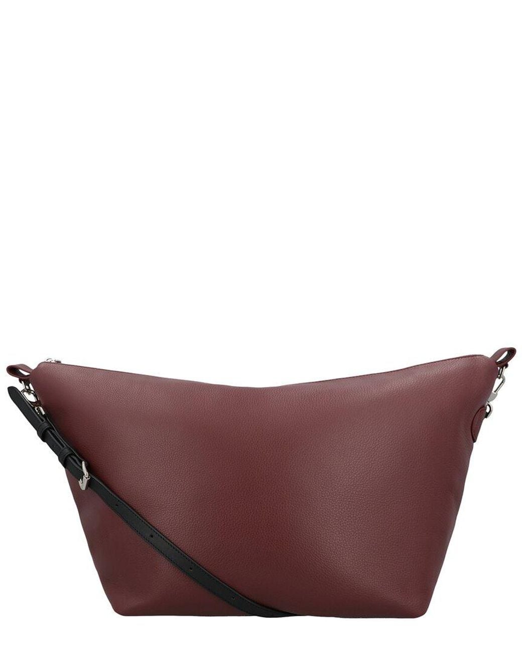 Longchamp Purple Le Slouchy Leather Shoulder Bag