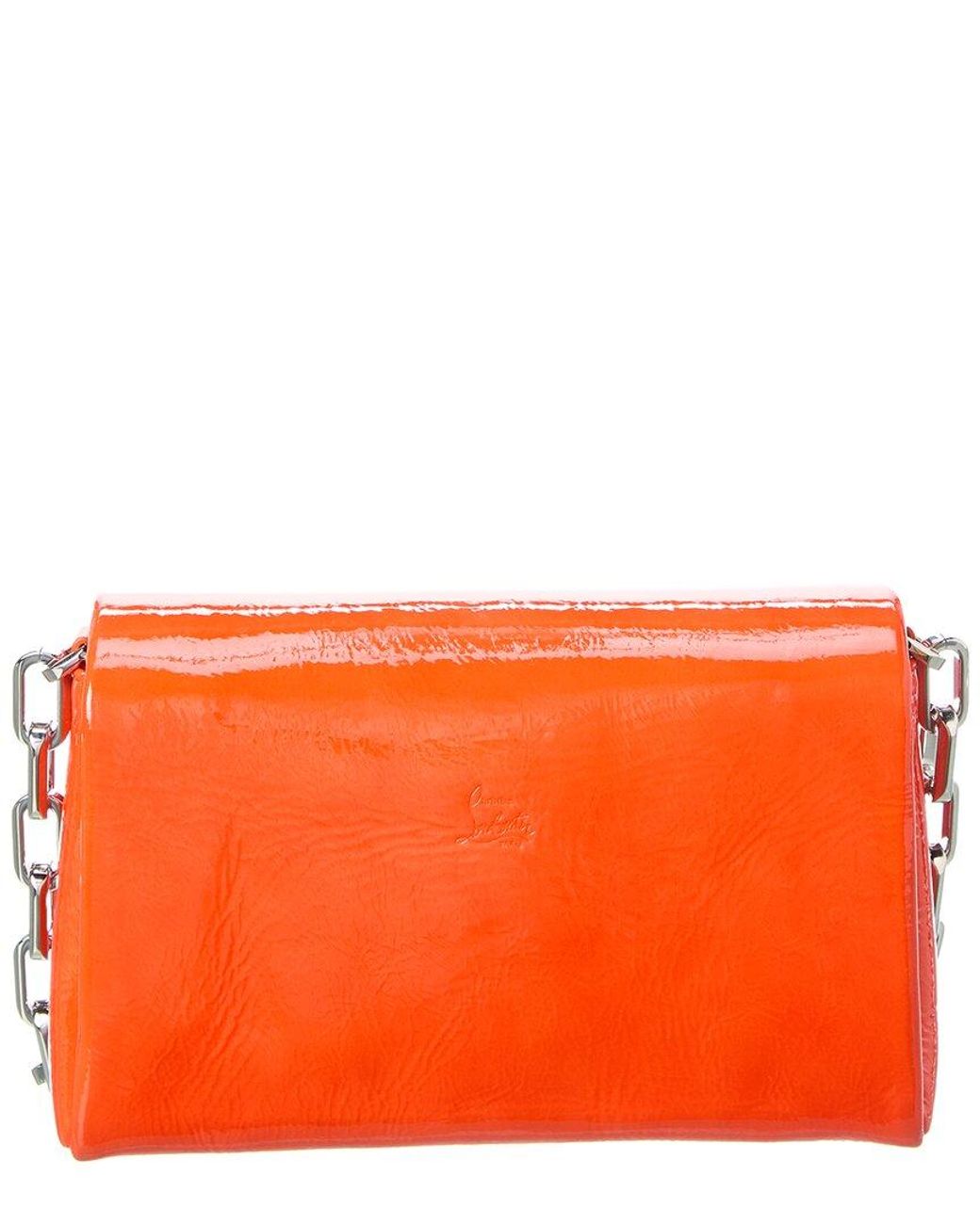 Christian Louboutin Orange Loubi54 Patent Shoulder Bag