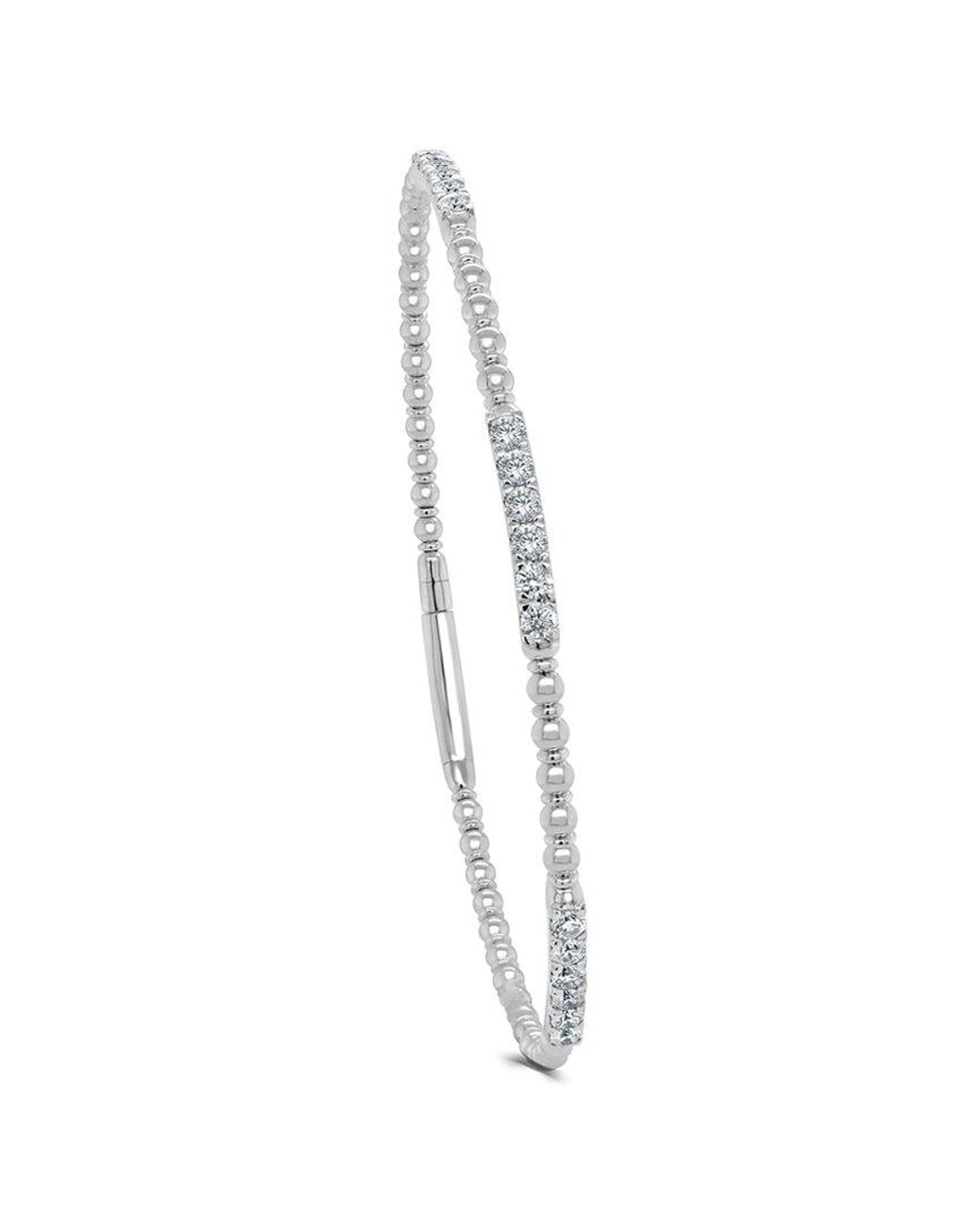 Sabrina Designs White 14k 0.71 Ct. Tw. Diamond Flex Bangle Bracelet