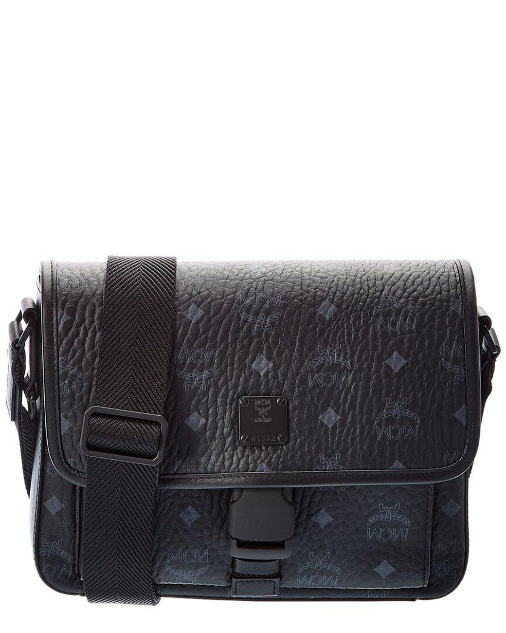 MCM Klassik Visetos Messenger Bag in Black for Men Lyst