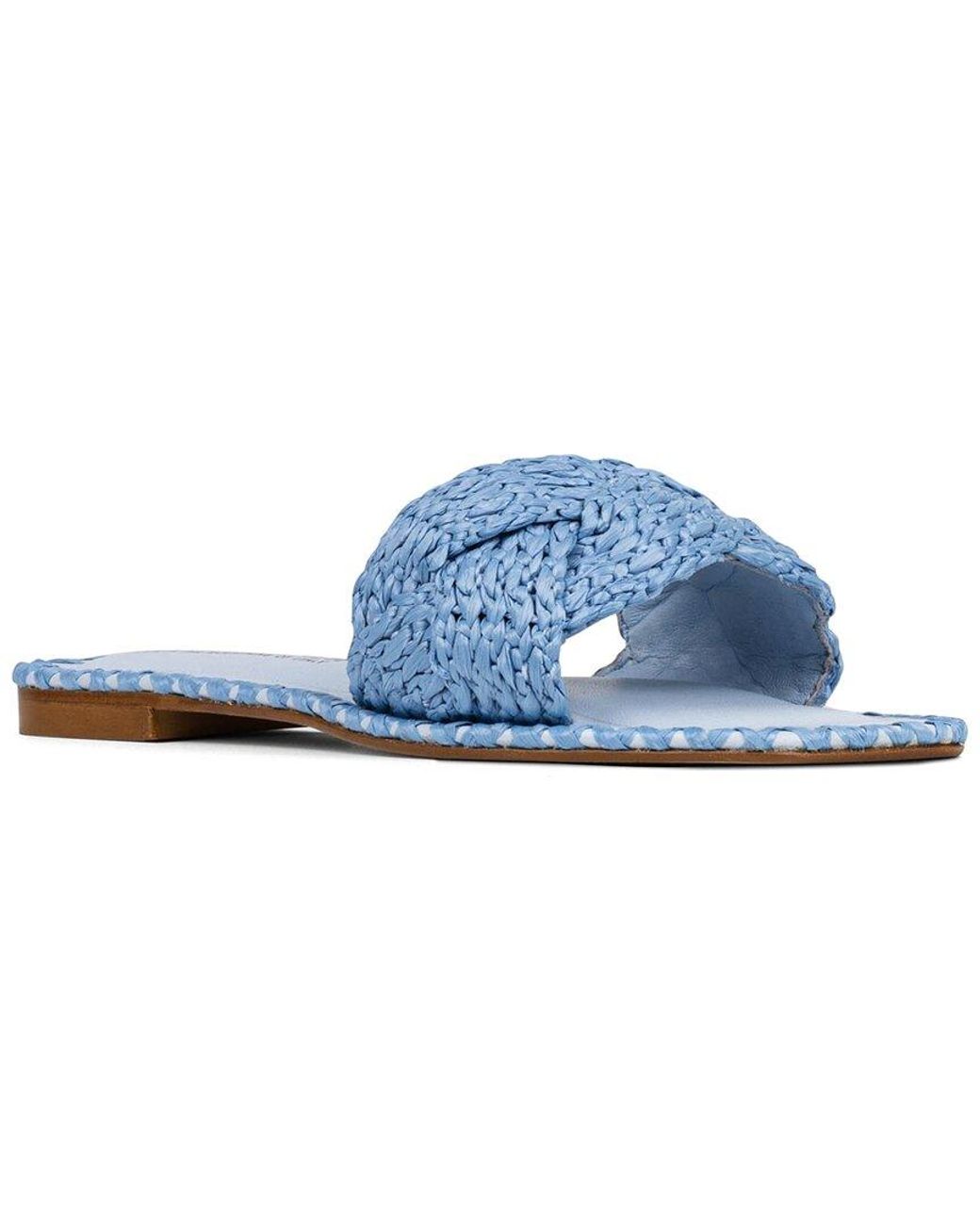 Donald J Pliner Blue Ema Leather Sandal