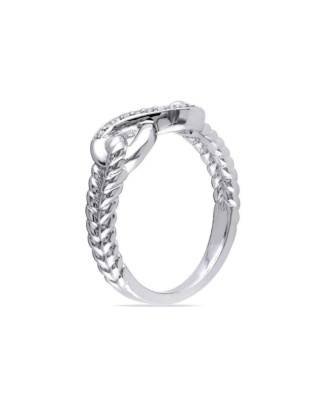 Rina Limor White 0.05 Ct. Tw. Diamond Ring