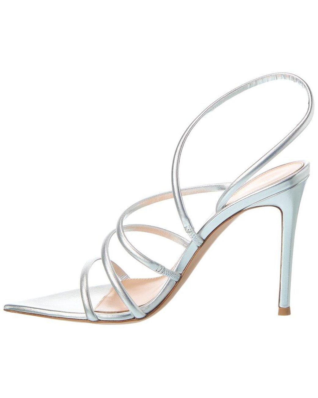 Gianvito Rossi White Ettie 105 Leather Sandal