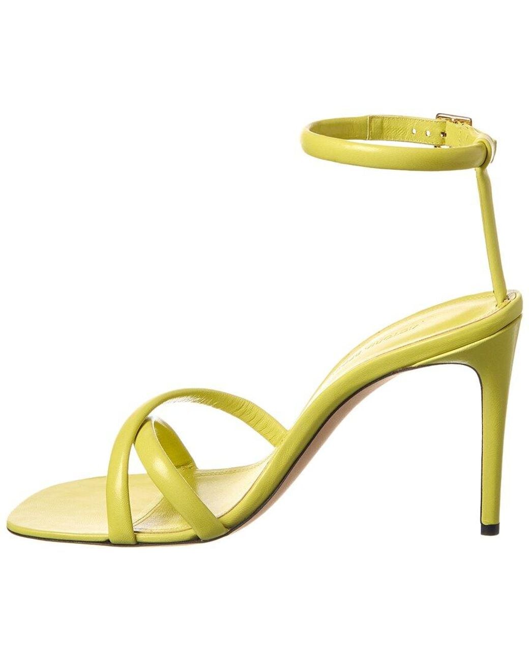 Victoria Beckham Metallic Leather Sandal