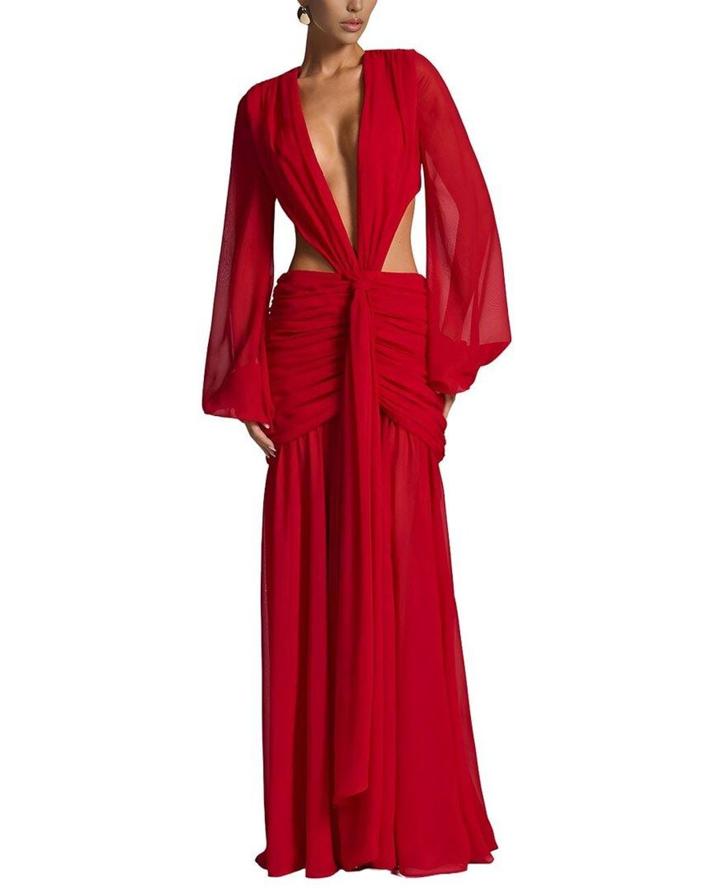 LOEY Red Maxi Dress