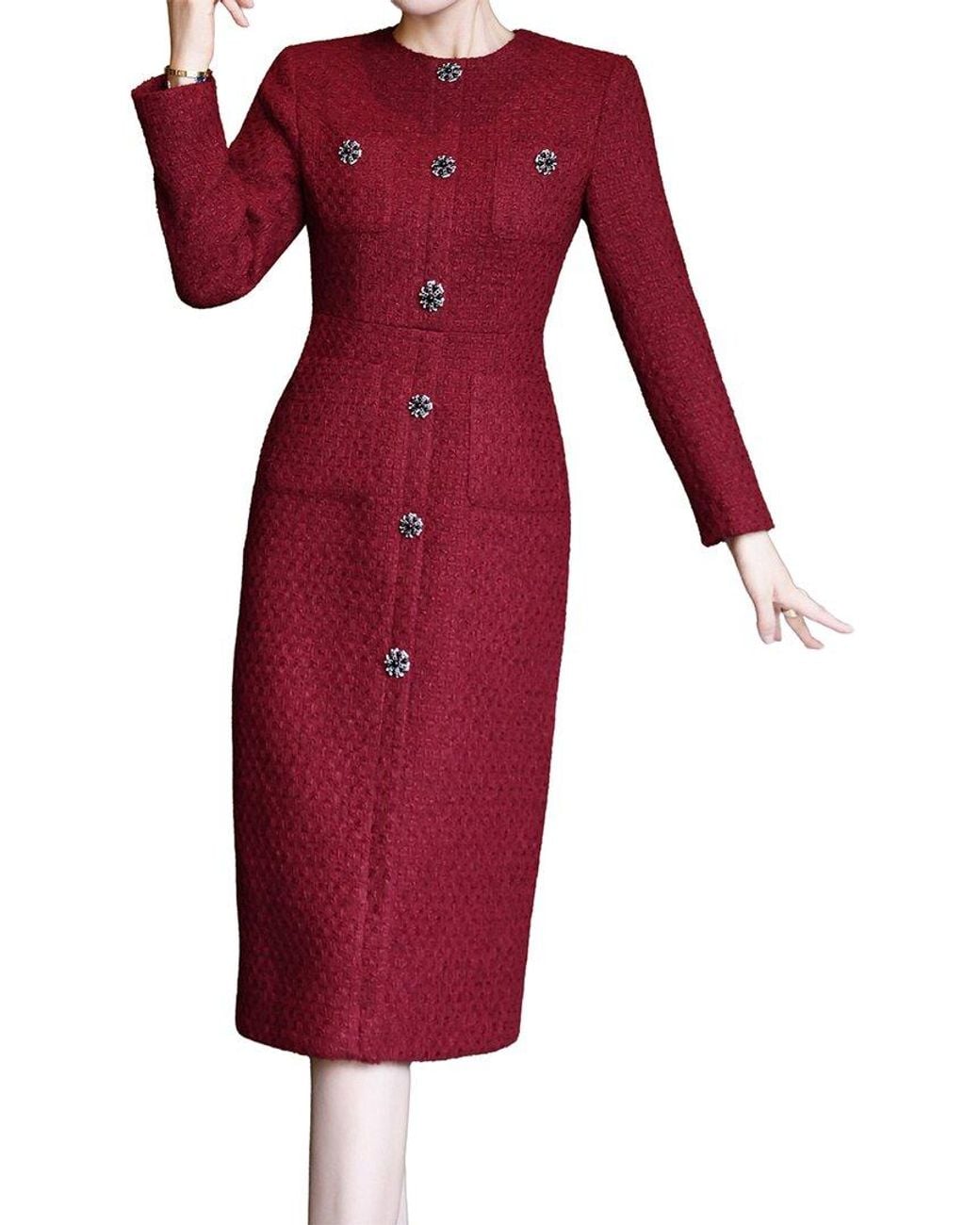 BRC By BURRYCO Red Midi Dress