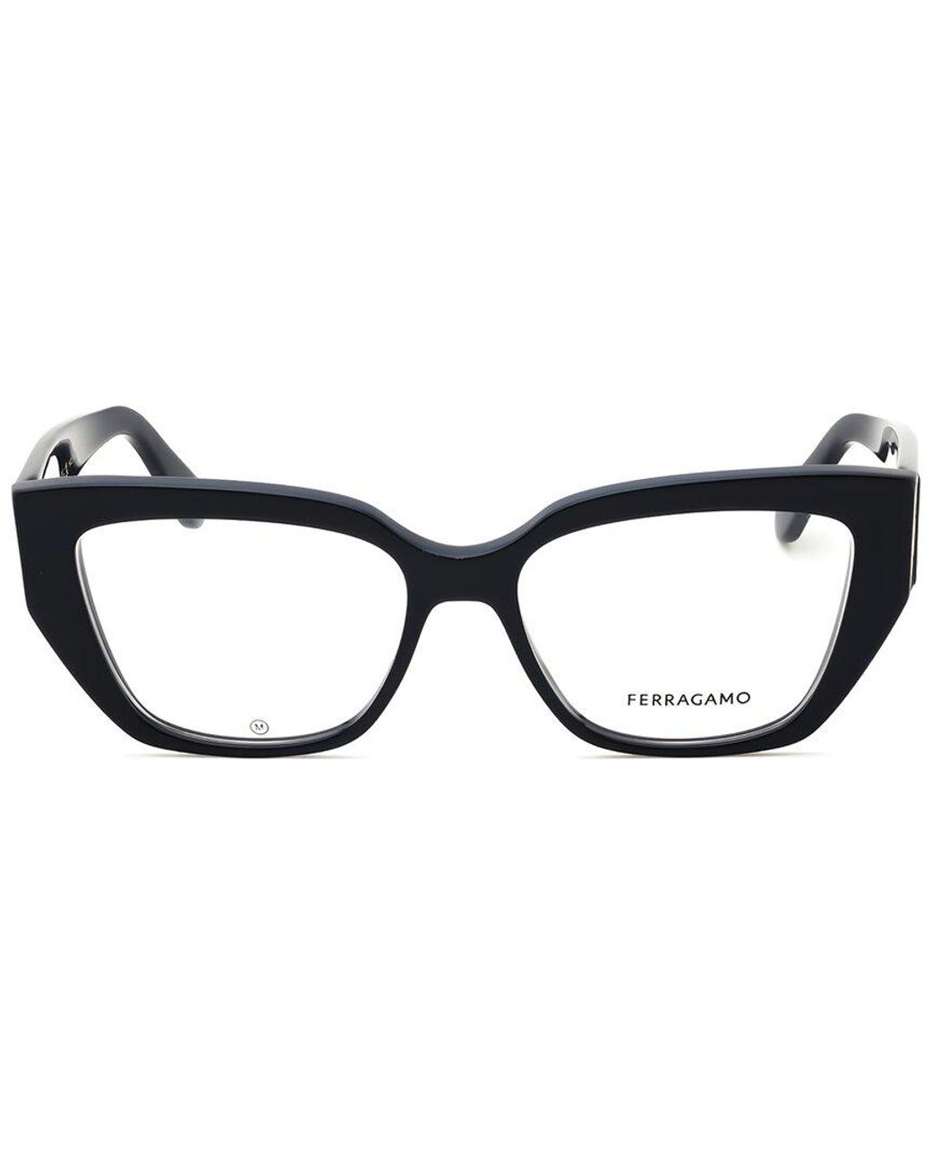 Ferragamo Black 54Mm Optical Frames