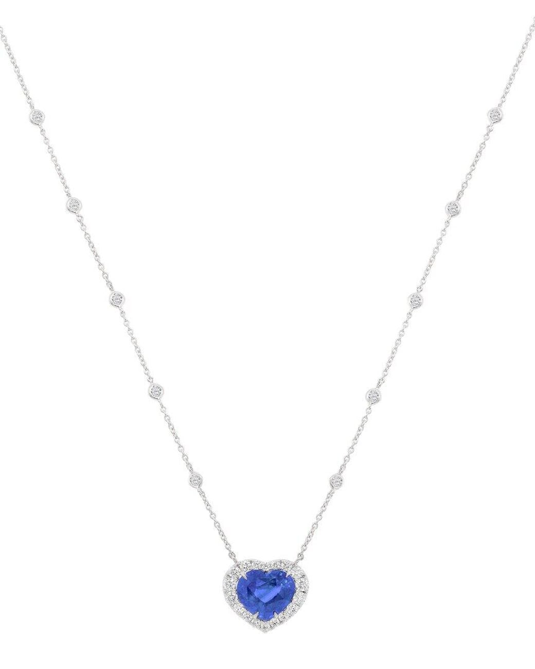 Diana M Blue Fine Jewelry 18k 6.57 Ct. Tw. Diamond Necklace