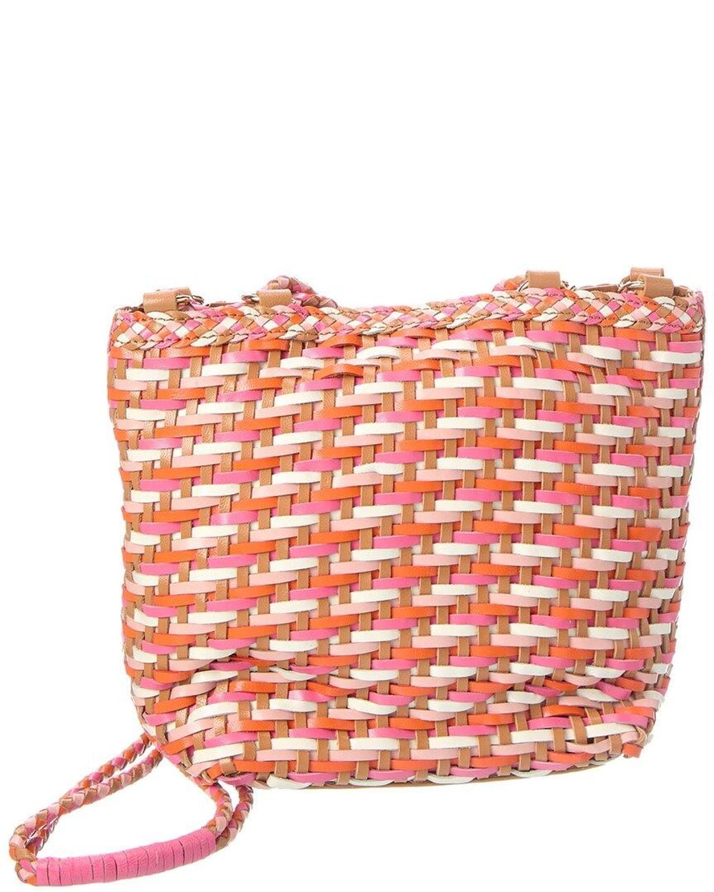 Rafe New York Pink Annick Leather Bucket Tote
