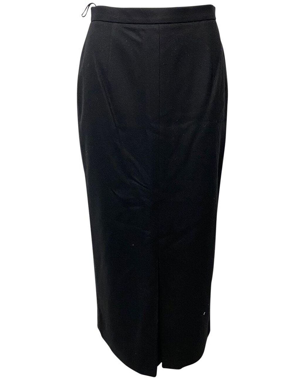 Miu Miu Black High-Rise Maxi Skirt, Size Int (Authentic Pre-Loved)