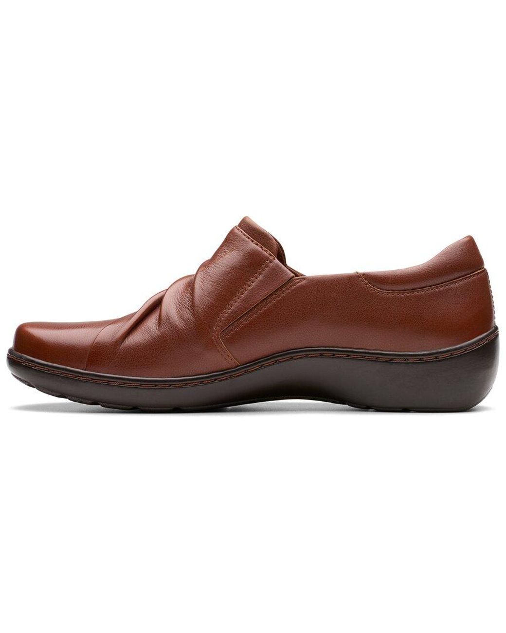 Clarks Brown Cora Aubrie Leather Loafer