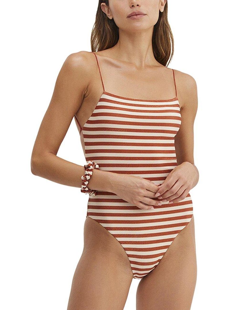 Au Naturel by Gottex Brown Golden Hour One-Piece