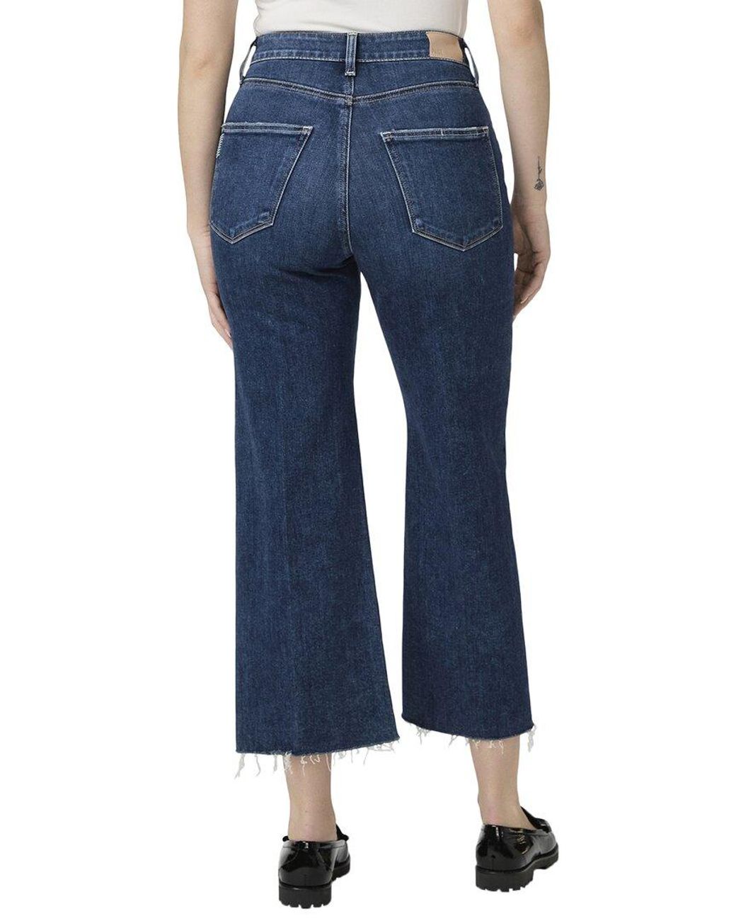 PAIGE Blue Spotlight Raw Hem Jean