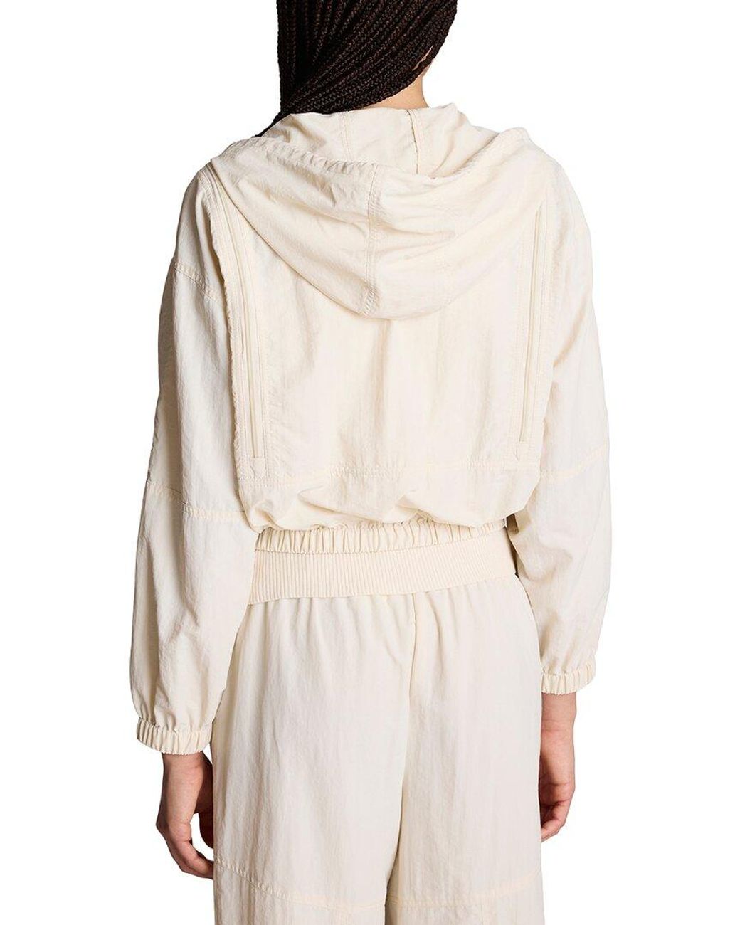 Kenneth Cole White Zip Shoulder Hoodie