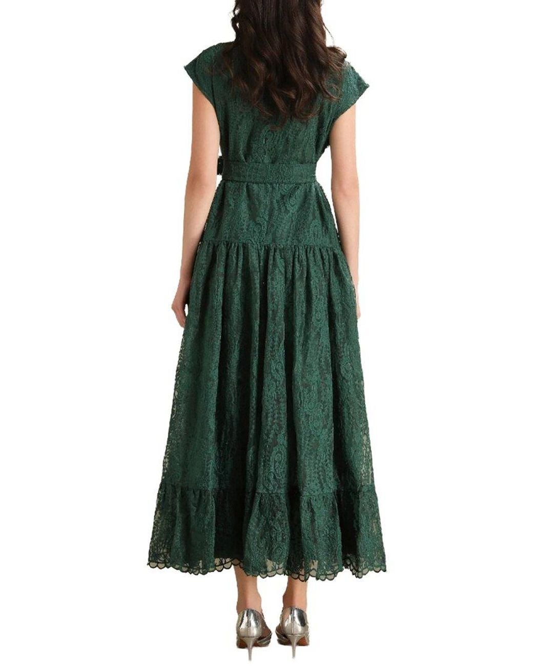 Kaimilan Green Midi Dress
