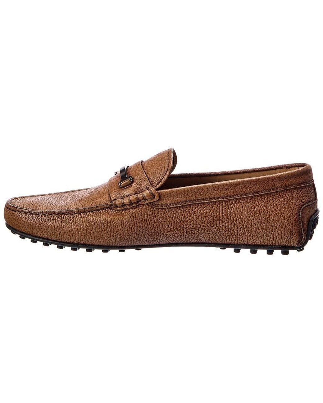Tod's Brown Leather Driver for men