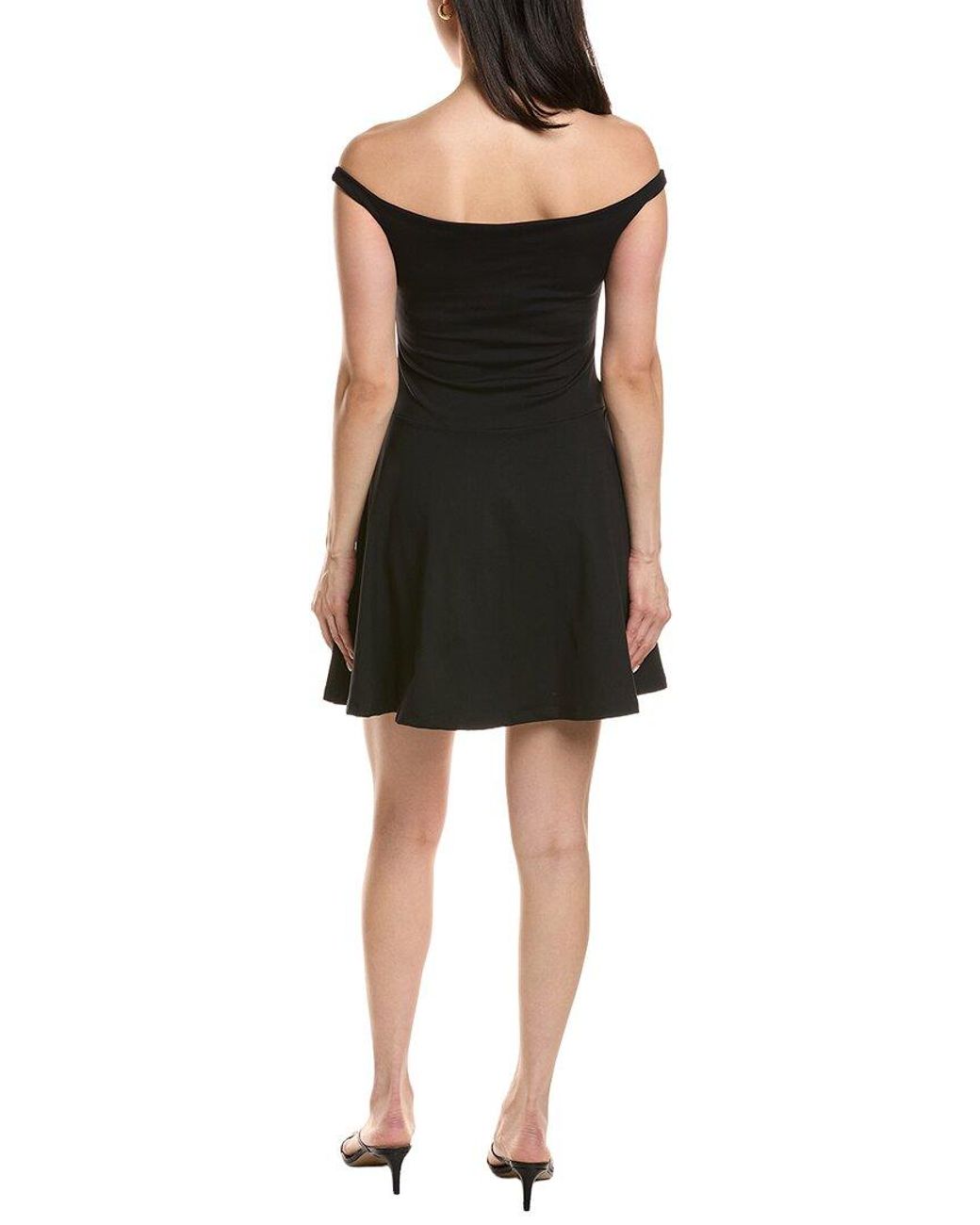 Susana Monaco Black Off Shoulder Dress