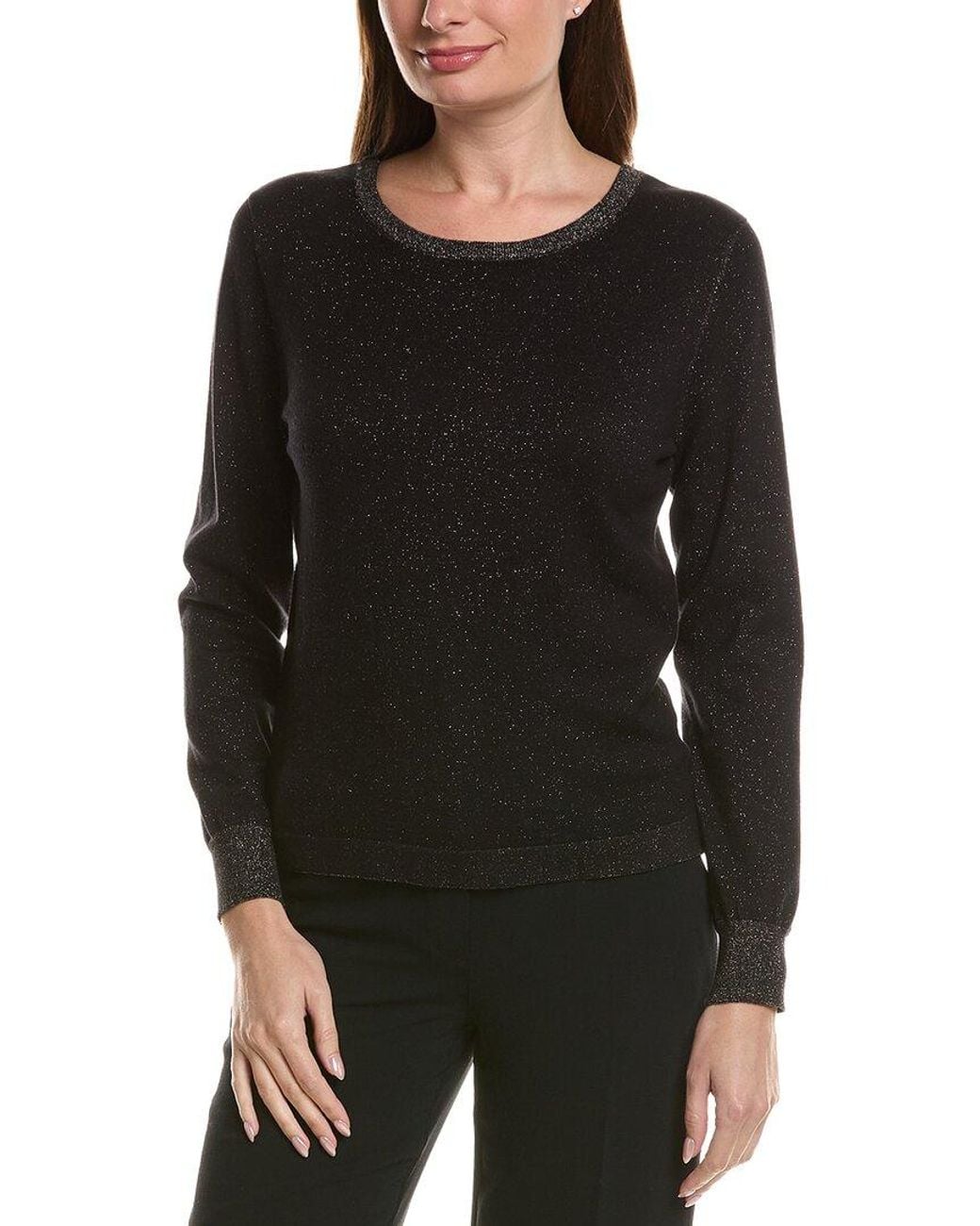 Sara Campbell Black Metallic Pullover