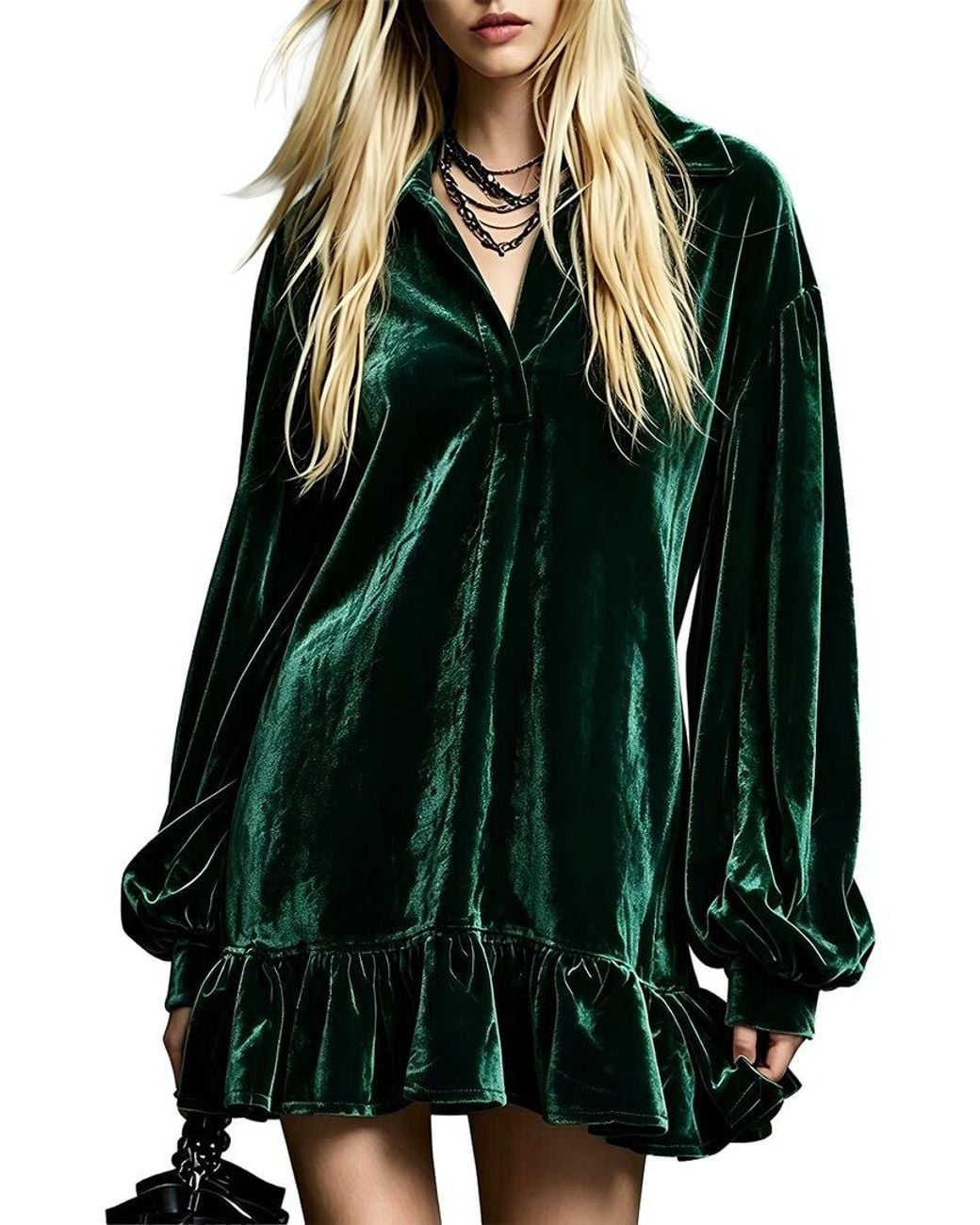 Olivia Taylor Green Mini Dress