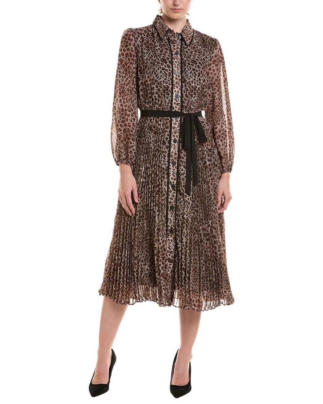 Maison Tara Brown Midi Dress