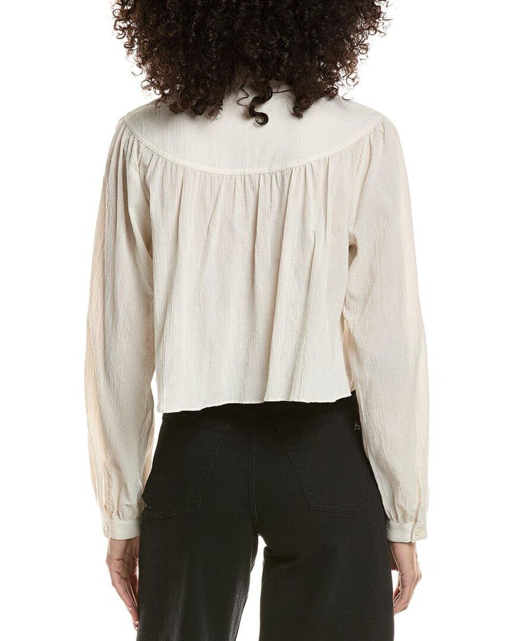 FRAME White Frame The Swing Blouse