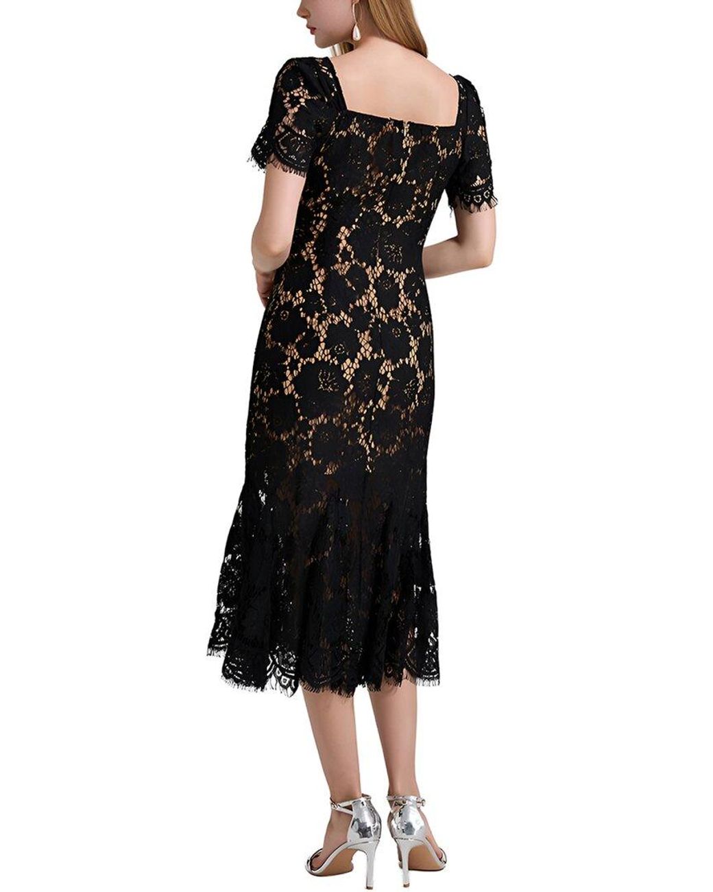 Kayla Paris Black Midi Dress