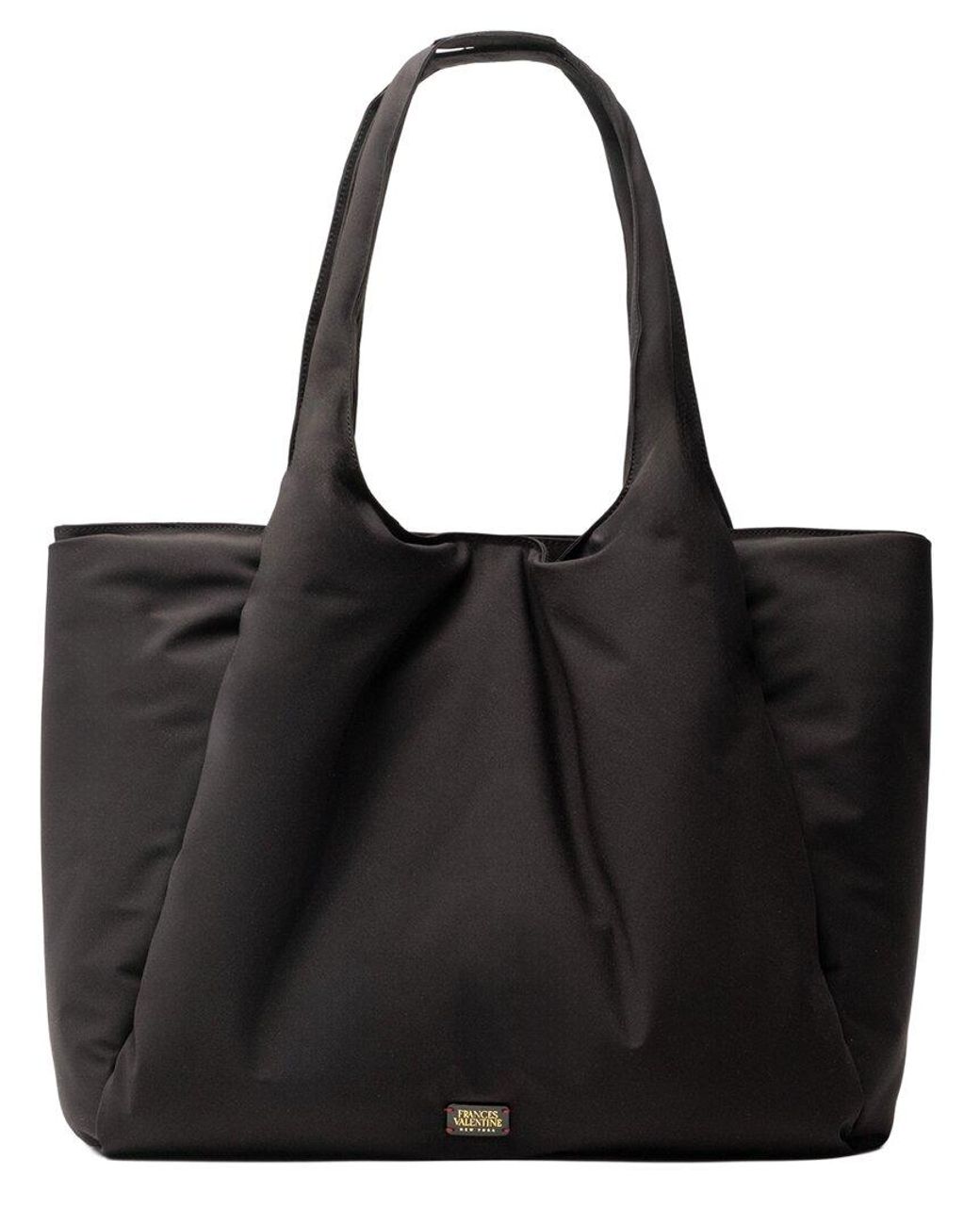 Frances Valentine Black Large Portia Padded Tote