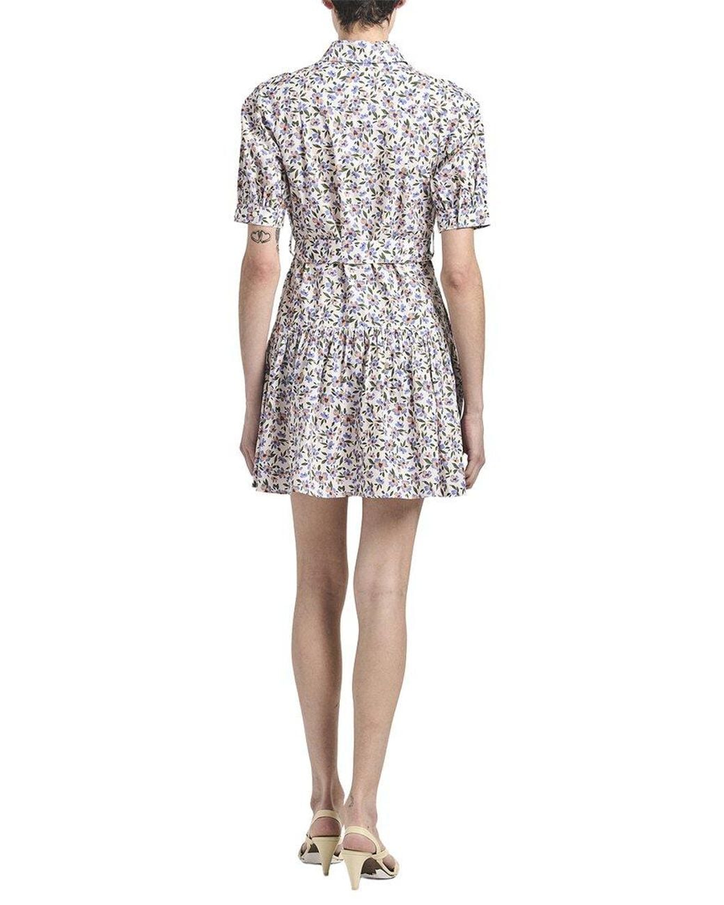 10 Crosby Derek Lam White Luma A-Line Shirt Dress