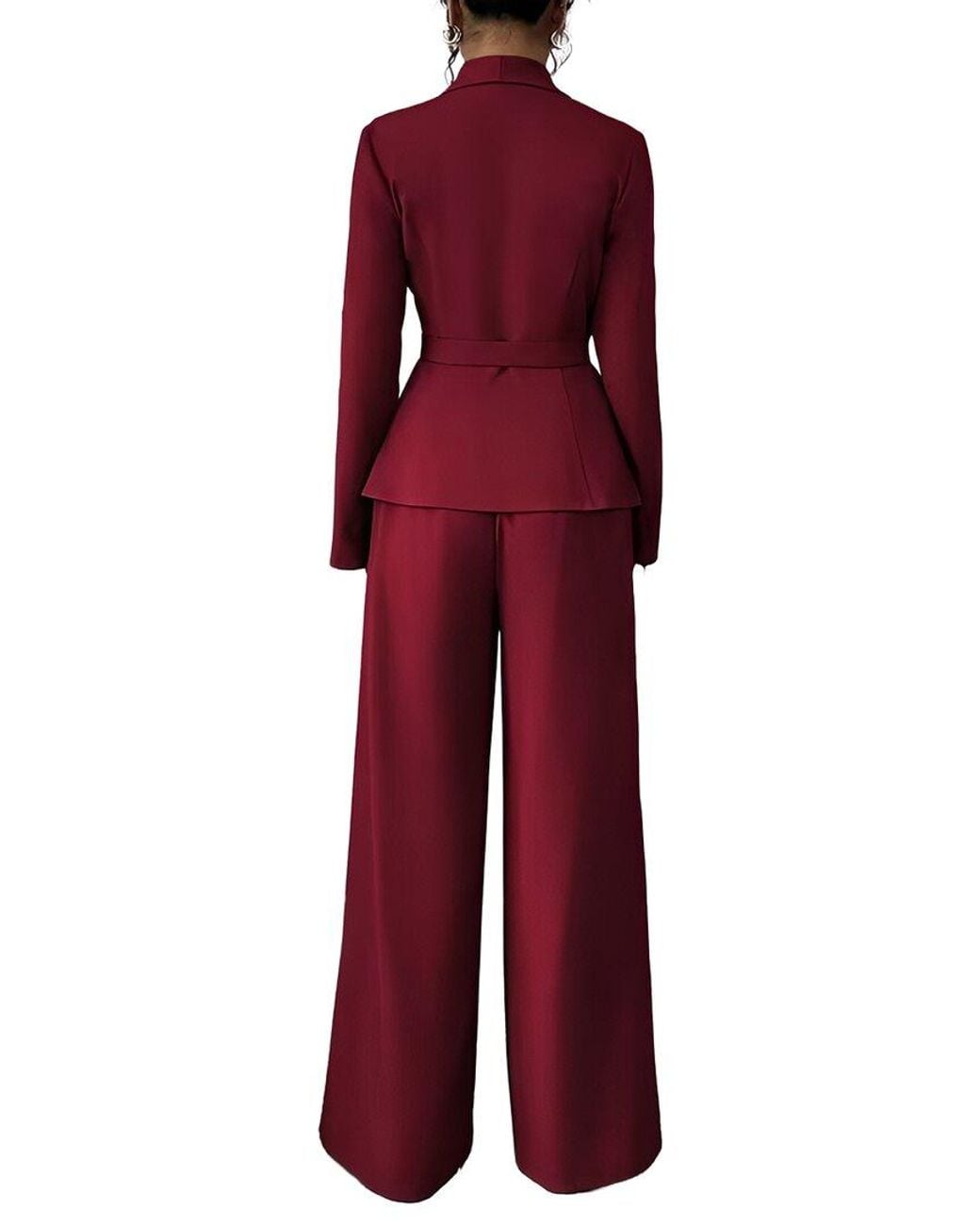 Amanda Royal Red 2Pc Blazer & Pant Set
