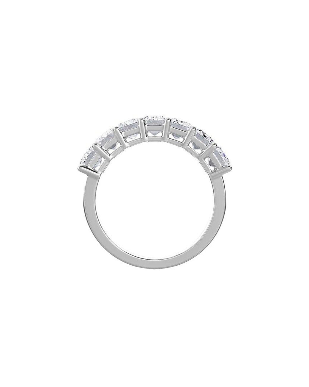 Diana M White Diana M. Fine Jewelry 14k 3.59 Ct. Tw. Lab Grown Diamond Half-eternity Ring