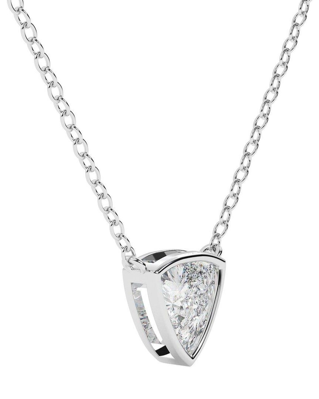 Lab Grown Diamonds Metallic 14K 0.75 Ct. Tw. Lab-Grown Diamond Necklace