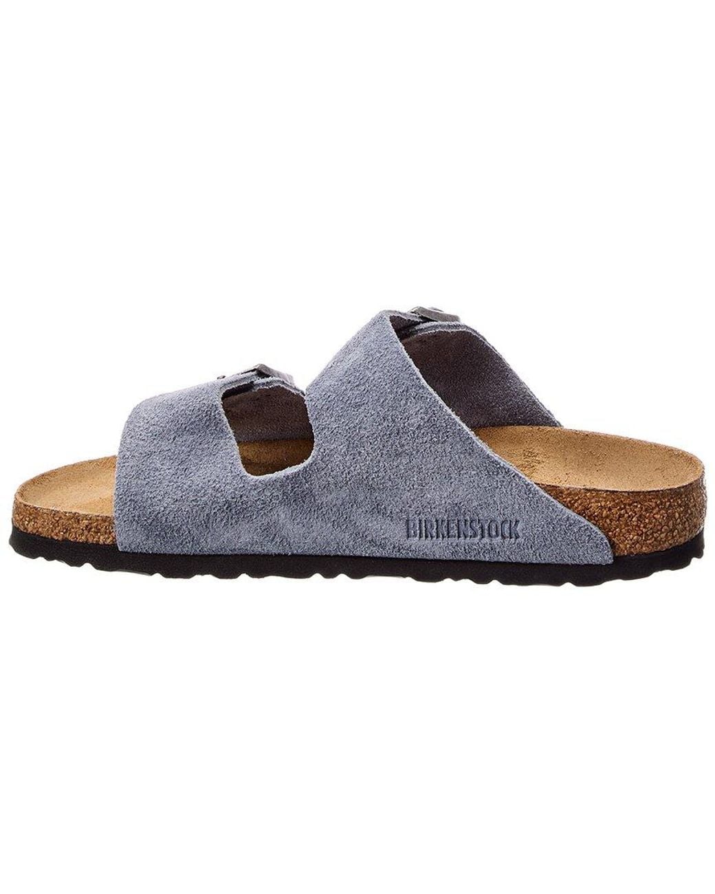 Birkenstock Blue Arizona Narrow Suede Sandal