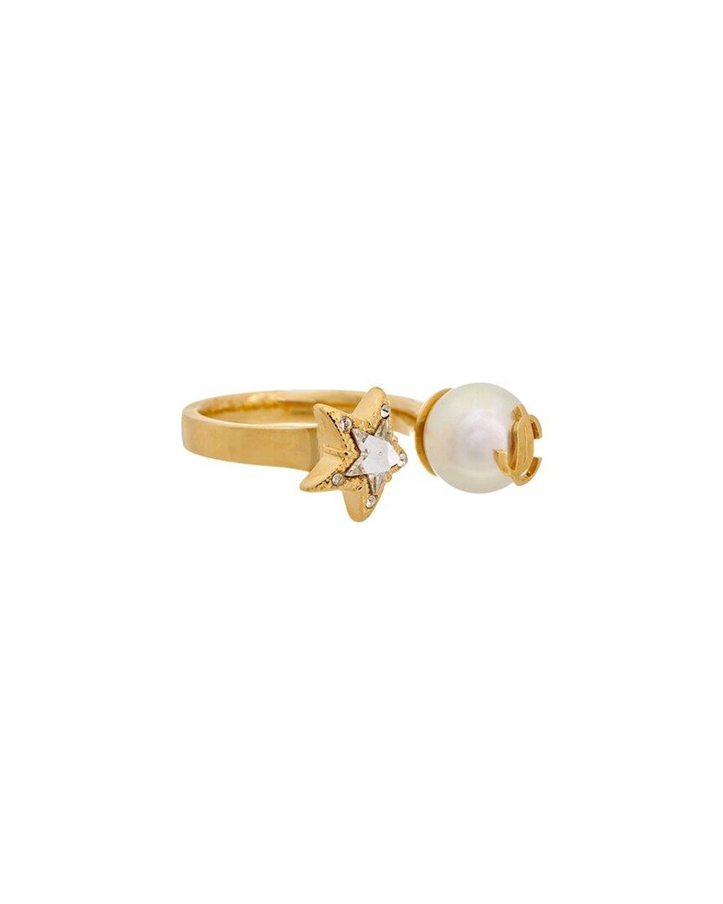 Jimmy Choo White Jc Star Ring