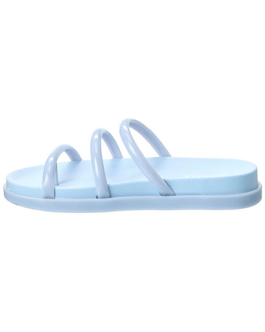 SCHUTZ SHOES Blue Polly Flat Sandal