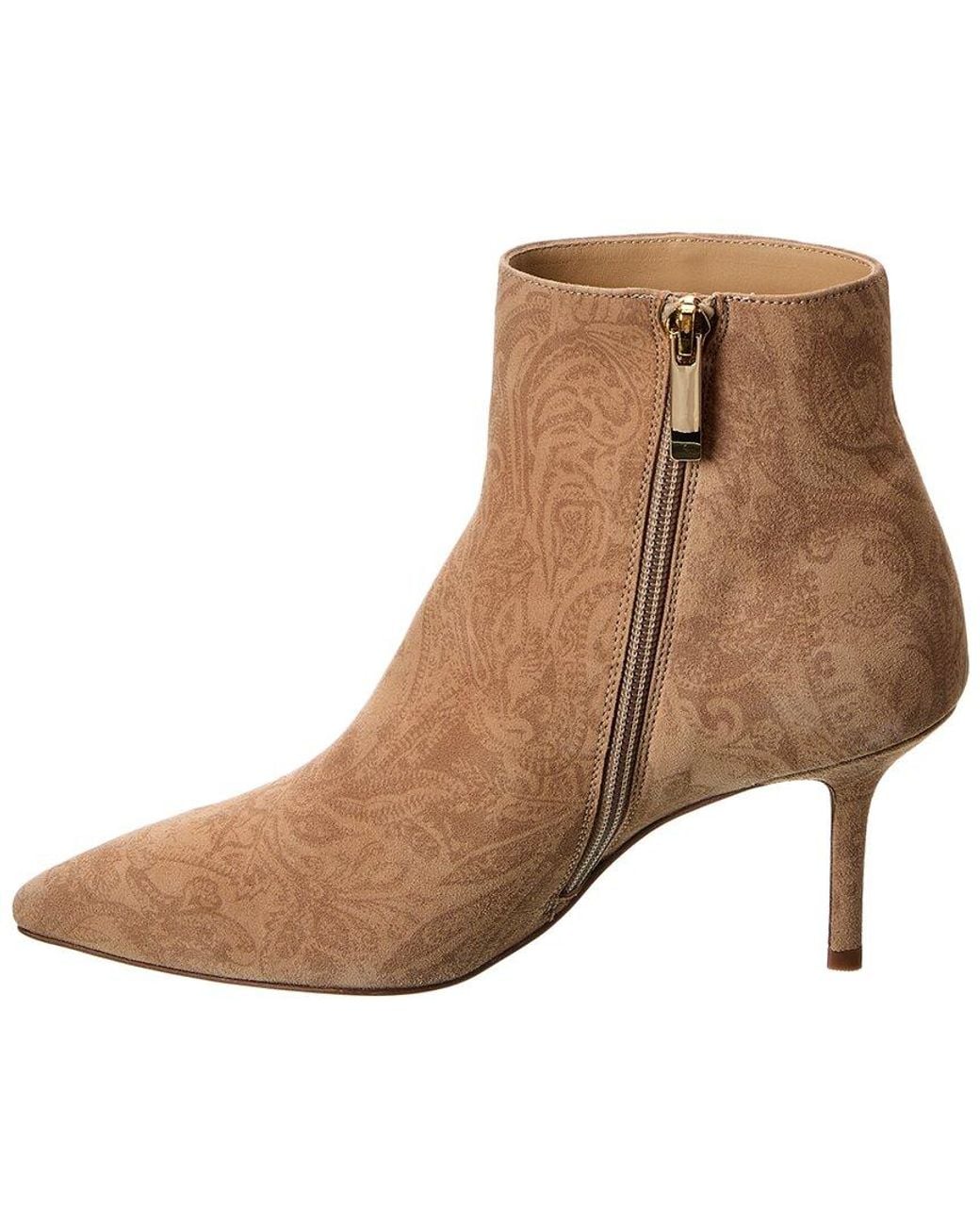 L'Agence Brown Aimee Suede Bootie