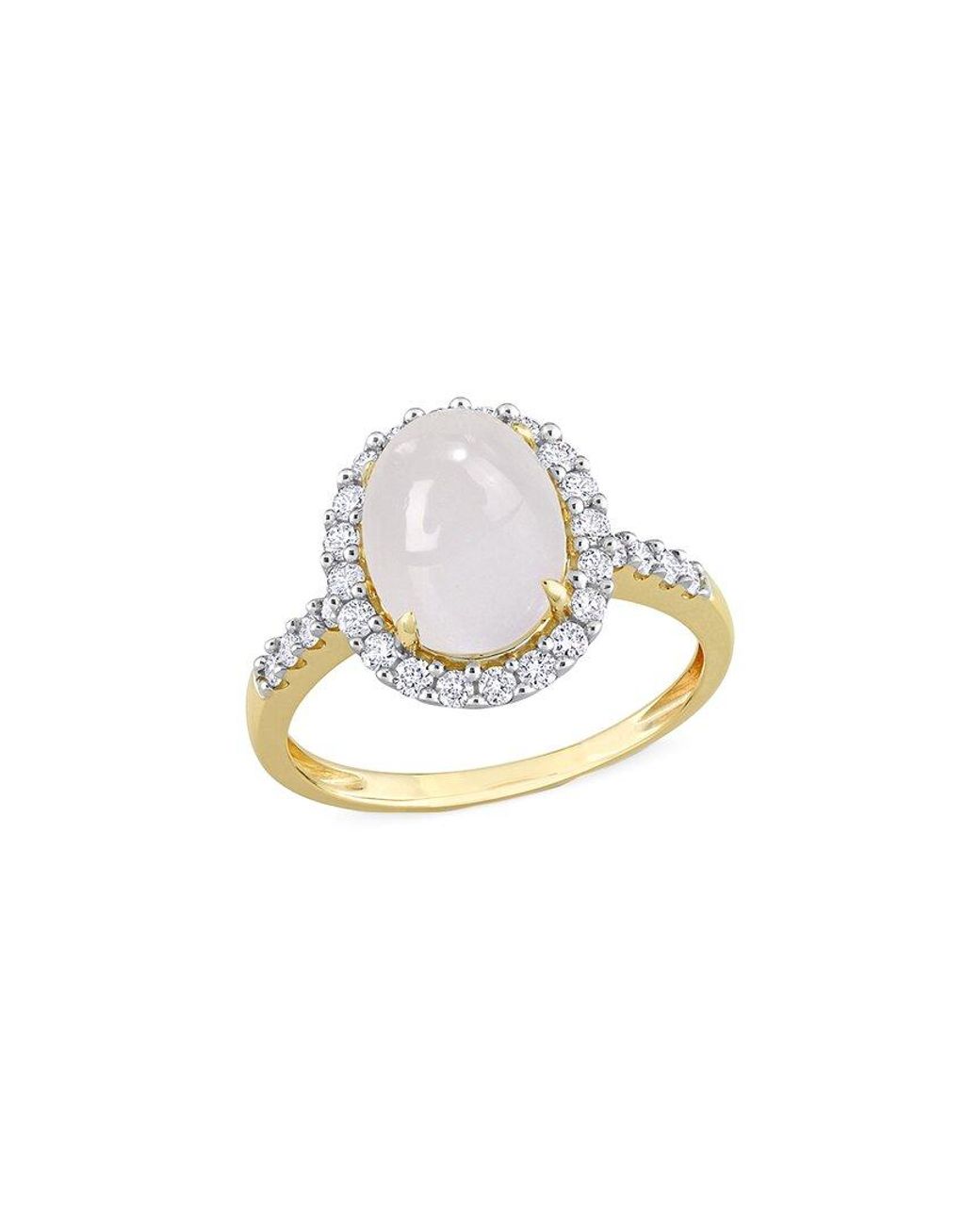 Rina Limor White 14k 3.02 Ct. Tw. Diamond & Moonstone Ring