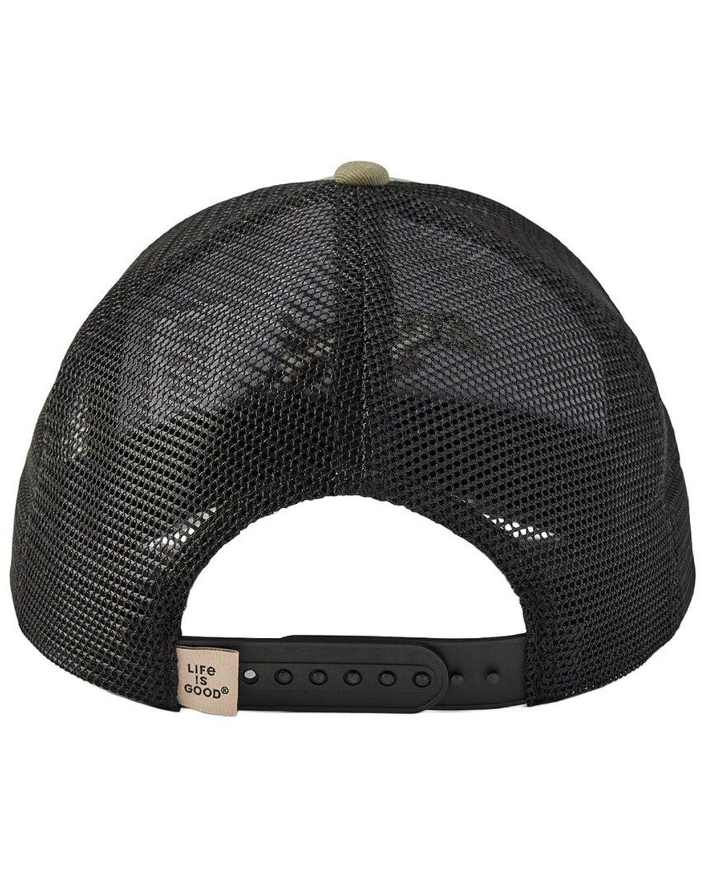 Life Is Good. Green Trucker Hat for men