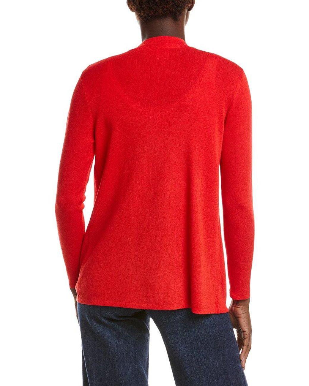 Anne Klein Red Malibu Cardigan