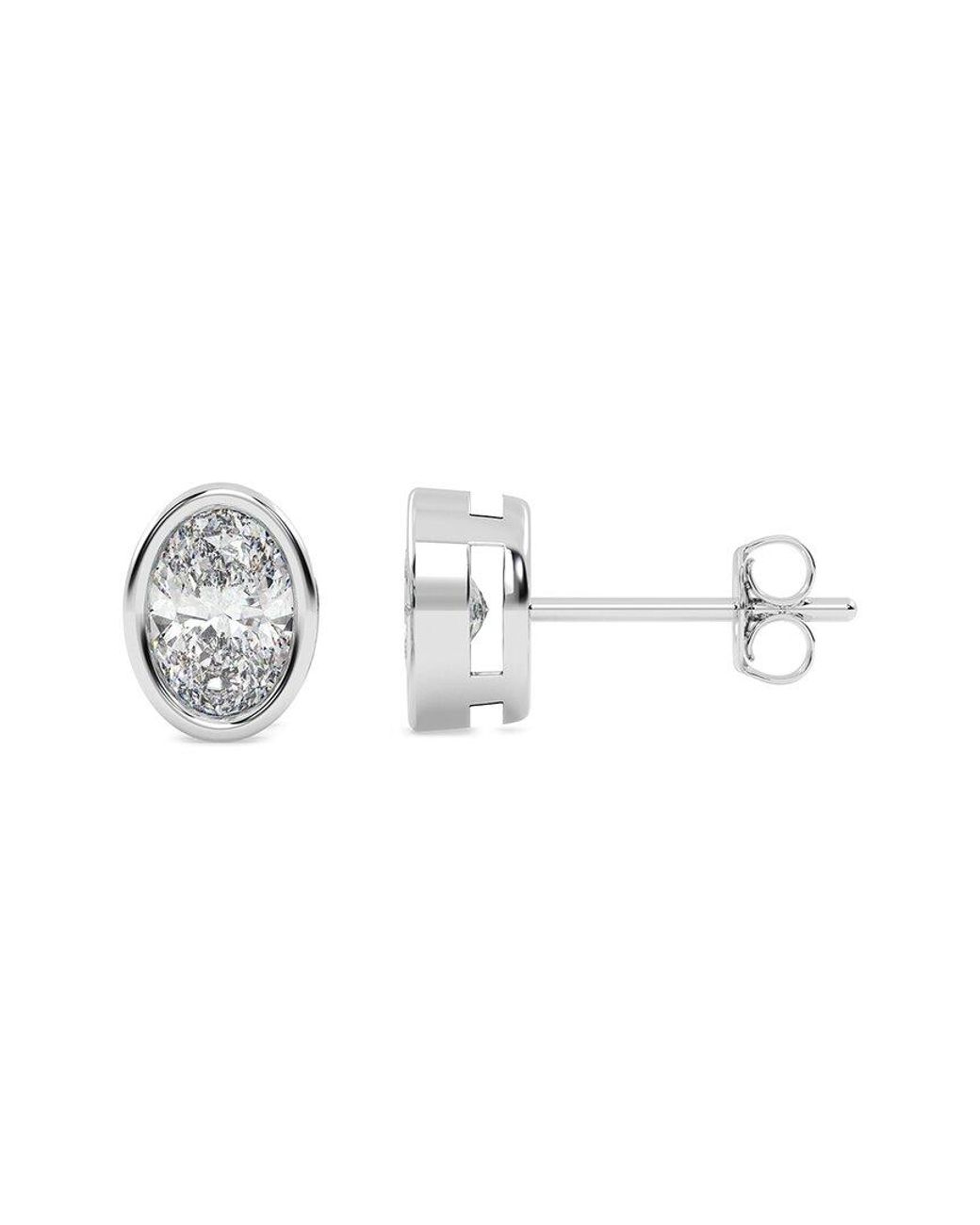 Lab Grown Diamonds Metallic 14K 0.50 Ct. Tw. Lab-Grown Diamond Earrings