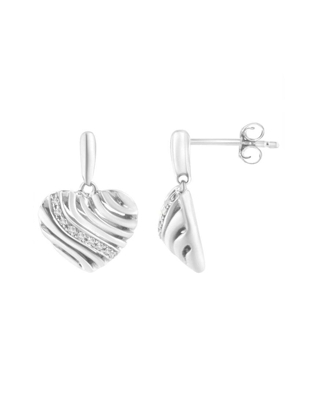 Haus of Brilliance White 0.11 Ct. Tw. Diamond Dangle Earrings