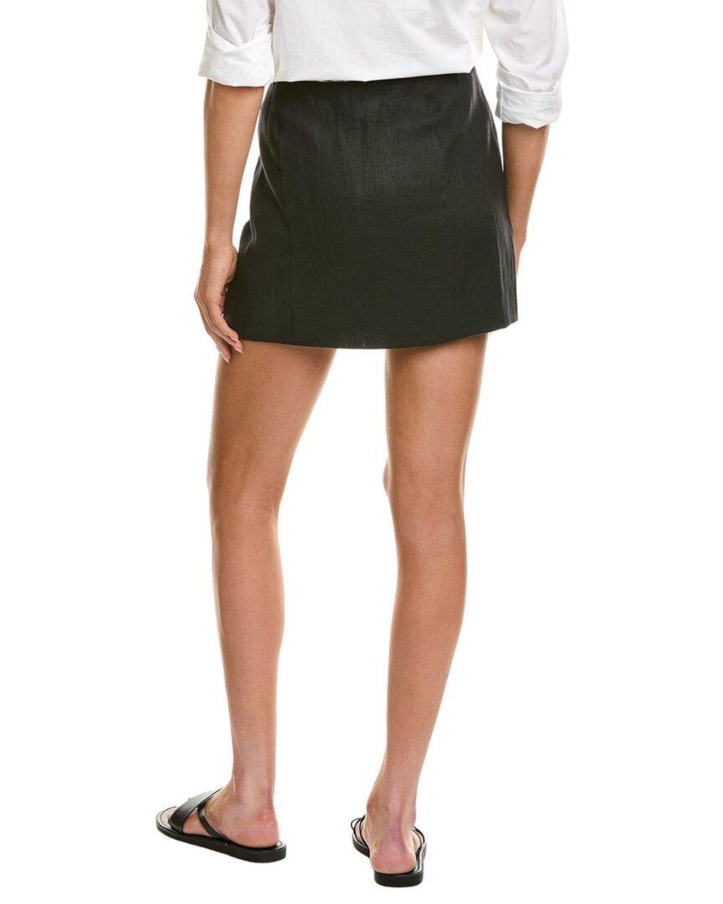 Femme Society Black Linen Skirt