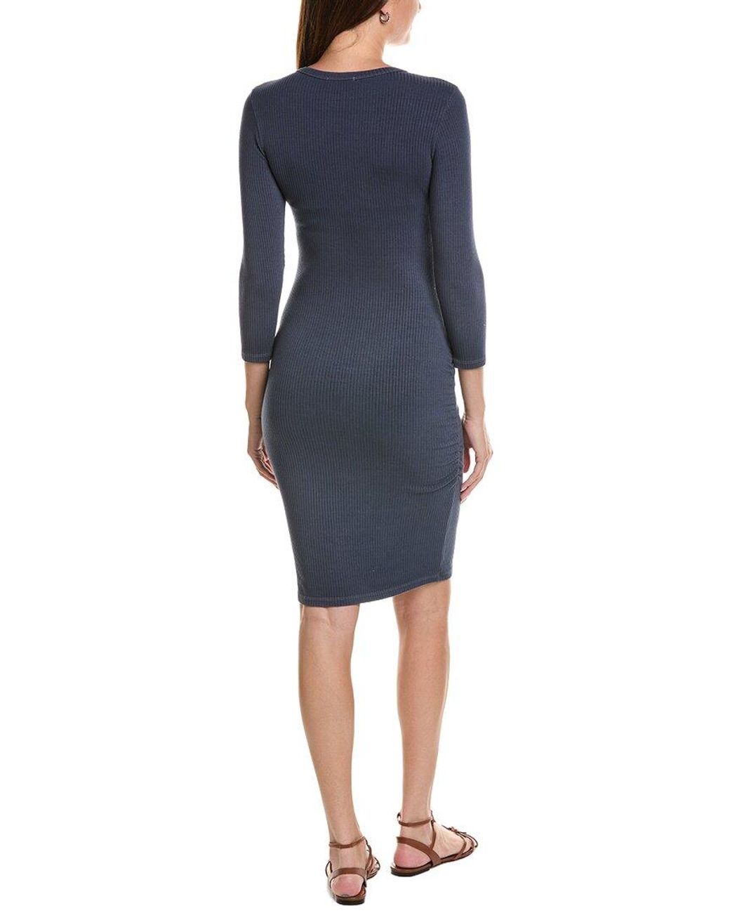 Sundry Pink Henley Mini Dress