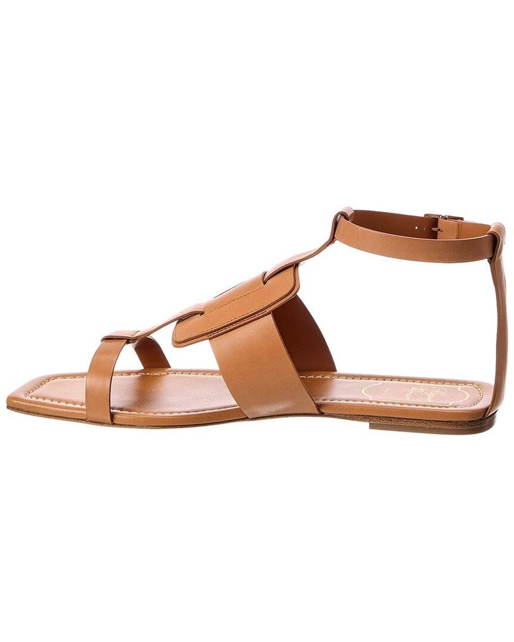Roger Vivier Brown Leather Sandal