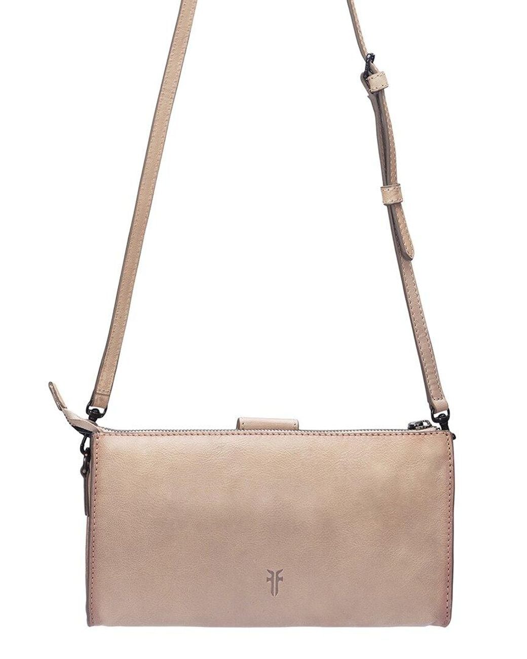 Frye Natural Alex Leather Clutch