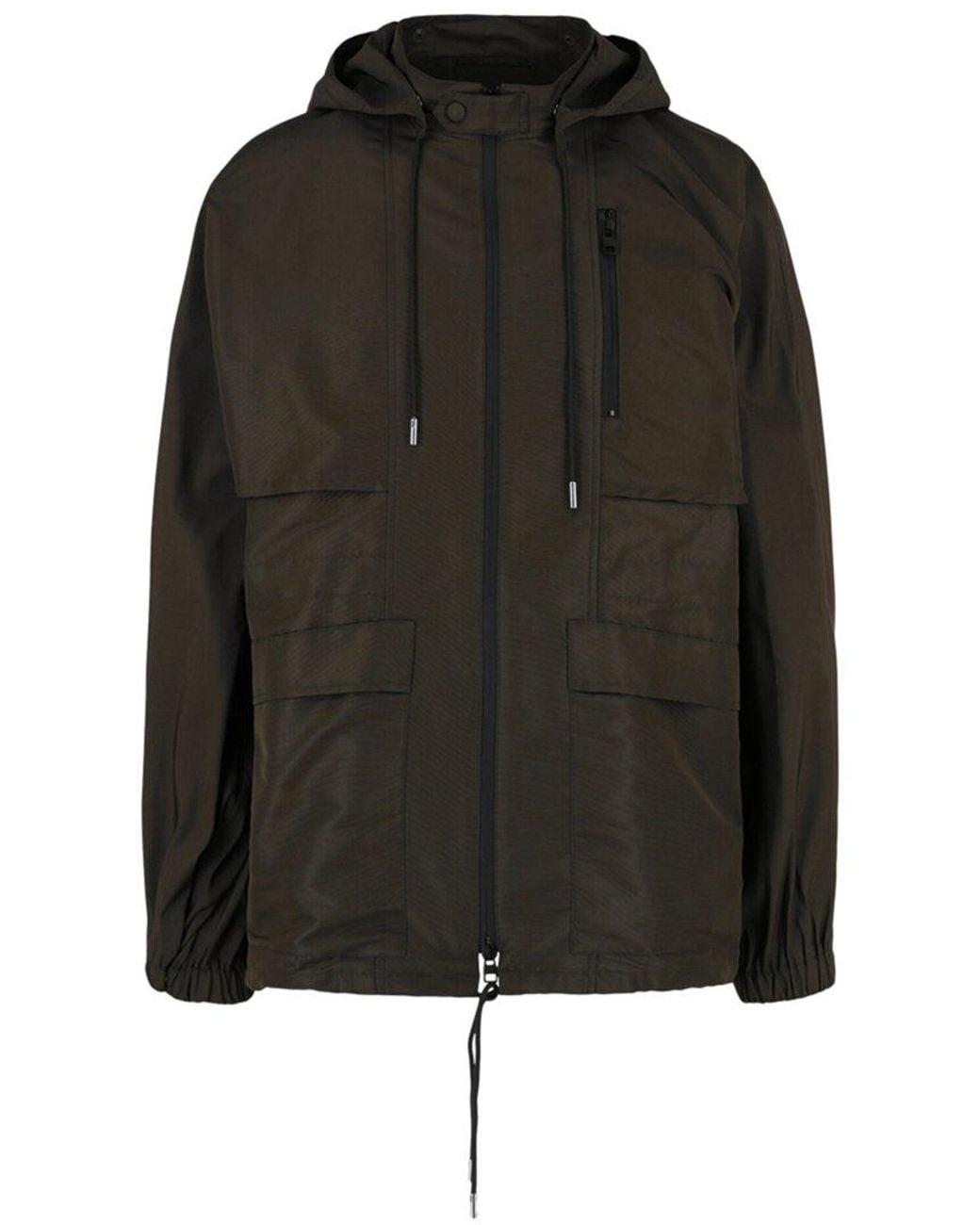 McQueen Black Kimono Sleeve Windbreaker for men