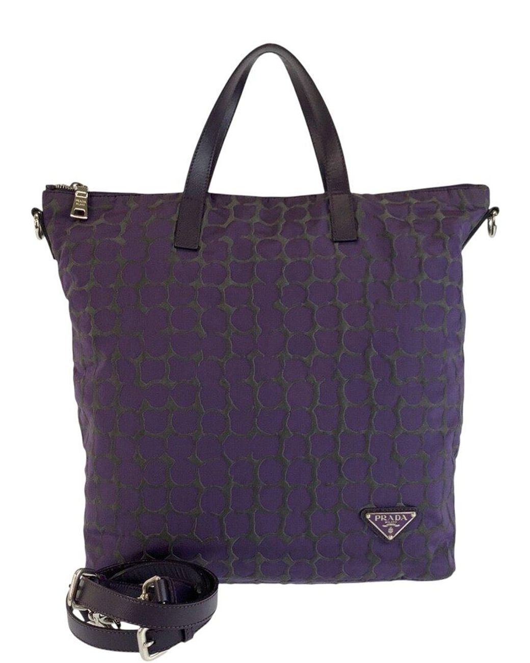 Prada Purple Nylon Tote (Authentic Pre-Loved)